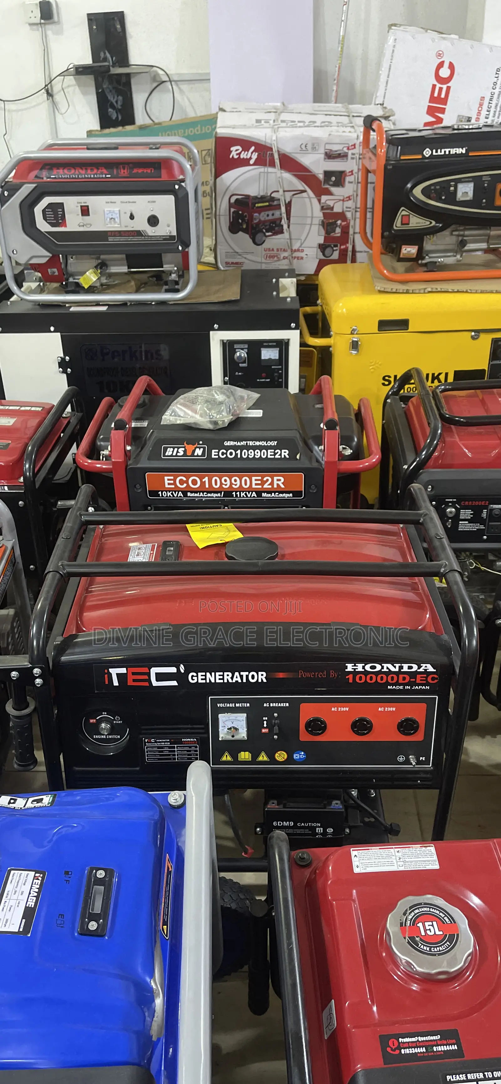 9.5kva Itec Honda Petrol Copper Coil Generatorrrrr Gen