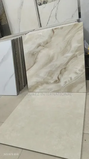 60x60 Glossy and Matt Tile Cream Combo Per Square Meter.