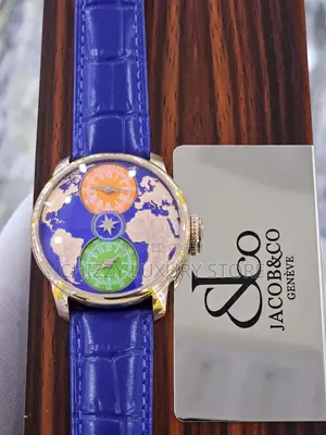 Jacob and Co Quality Luxury Leather Automatic Engine Wristwatch