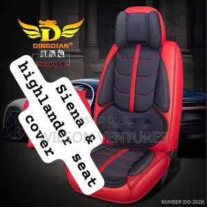 Red And Black Car Seat Cover Sienna Highlander 7 Seater