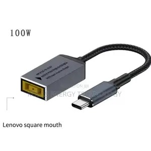 Lenovo Square to Type -C Male Pd 100w Converter