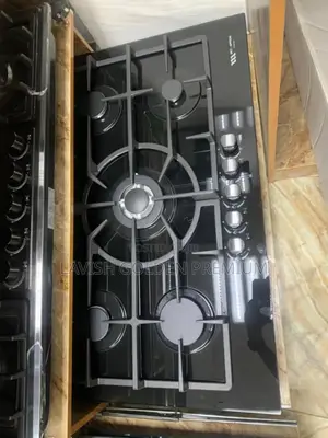 Big 5 Burners Gas Cooker With Original Cast Steel