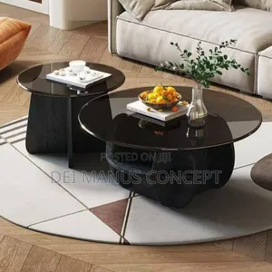 Glass Top Centre Table and Side Table
