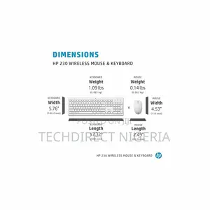 230 Wireless Mouse and Keyboard Combo (White) 16 Months Battery Life