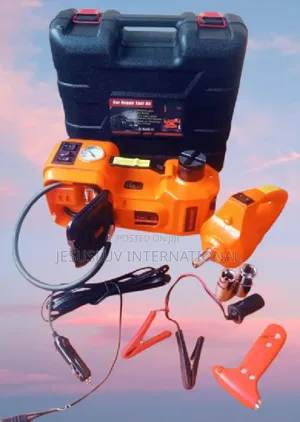 Electric 5 Ton Hydraulic Car Jack Lift With Wrench,Built-in Tyre Pump,