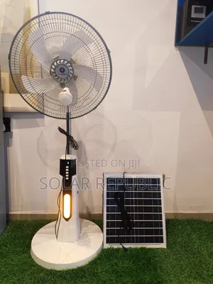 16" Solar Rechargeable Fan Fs60