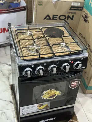 Skyrun Three Gas + One Electric Burner Feature (Gcs-3g1e/X) Gas Cooker