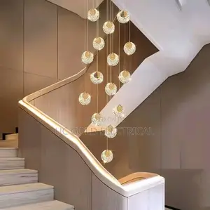Nordic Home Decoration, Stair Chandelier, Living Room and Dining Room