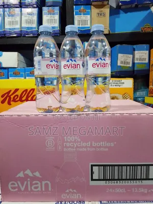 Evian Natural Mineral Water 24x50cl