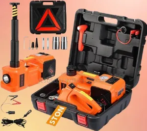 Portable Electric Hydraulic Car Jack 5 Ton , Impact Wrench Tire Pump
