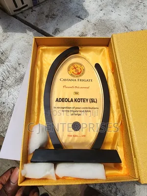 Crystal Glass Award Plaque E65