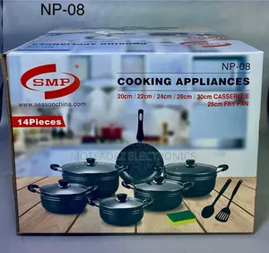 Smp 14pcs (20/22/24/28/30cm) Non Stick Cookware Set With Fry Pan