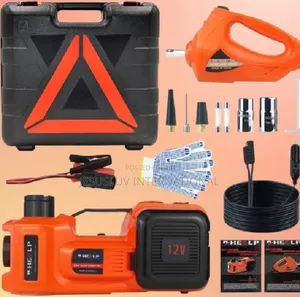 Auto-Lift Electric Car Jack 5 Ton With Impact Wrench Tire Inflator