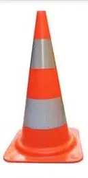 28" Orange PVC Traffic Safety Cone With Red Base