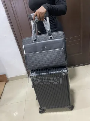 Mont Blanc Laptop Bag + 20 Inch Travel Luggage Combo - Premium Set