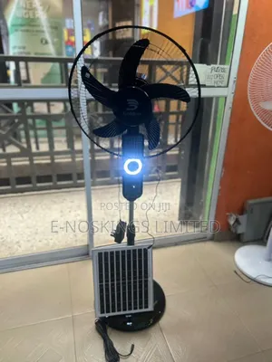 Solar Fan With Bluetooth Speaker Rechargeable