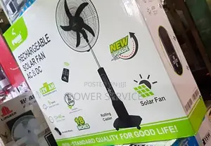 Iwin 18 Inches Rechargeable Solar Fan,