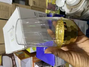 Luxury Glass Cup With Gold Mixture