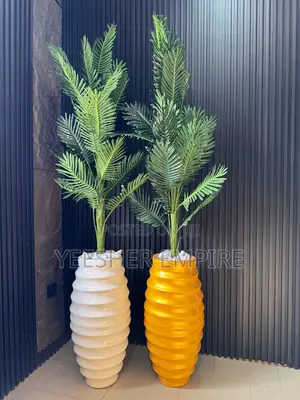 Artificial Plant In Fibre Vase