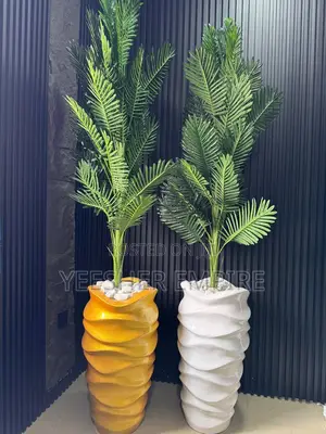 Artificial Plant In Fibre Vase