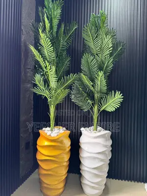 Artificial Plant In Fibre Vase