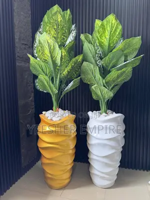 Artificial Plant In Fibre Vase