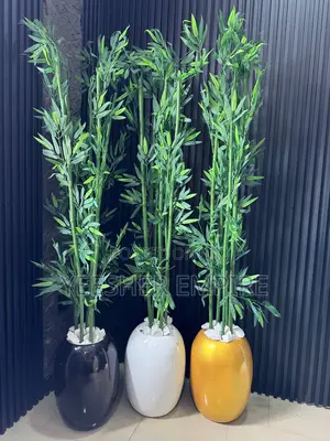 Artificial Plant In Fibre Vase