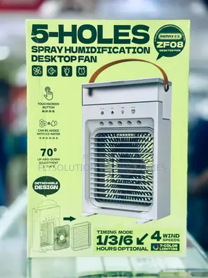 Remax Rs-Zf08 5-Holes Spray Humidification Desktop Fan