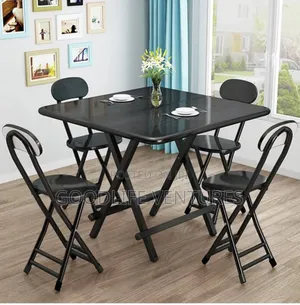 Portable Dining Set, 1 Table and 4 Chair.