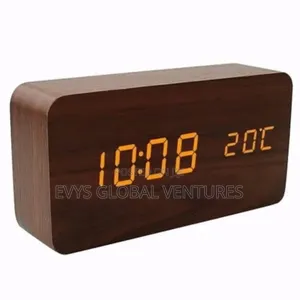 Wooden Digital Led Alarm Table Clock