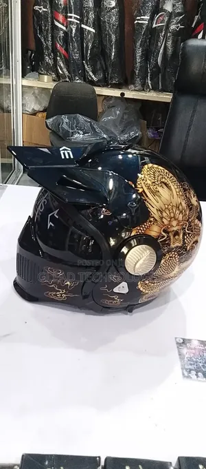 Black Modular Motorcycle Helmet