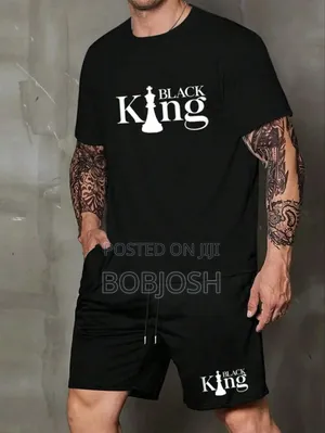 Black T-Shirt and Shorts