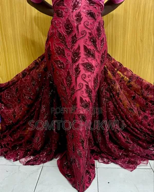 Beautiful Sample Lace With Sequins Design .