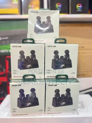 Green Lion Gm-89x 2-in-1 Microphone Set With Noise Cancellation, 5 Hou
