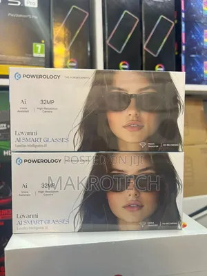 Powerology Lovanni Ai Smart Glasses With Up To 10 Hours Battery Life,