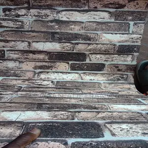 4d Brick Textured Cleanable Wallpaper for Home and Office