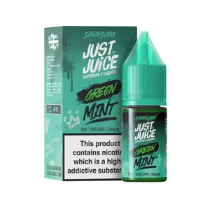Just Juice Superior E-liquids Green Mint 5mg/10ml 50vg/50pg