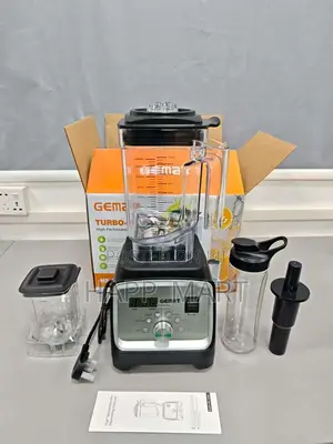 Gemat 3-in-1 Turbo-Crush Commercial Blender – 100% Copper Motor
