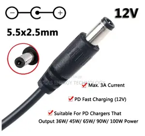 Usb C to 12v Cable for Routers