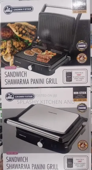 Master Chef 4 Slice-Professional Panini Grill/ Shawarma Toaster