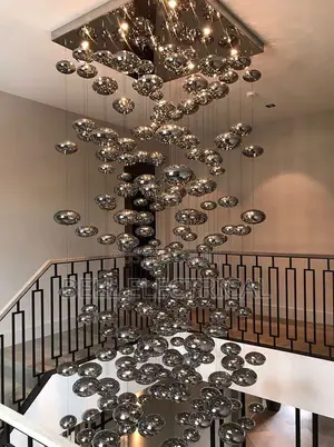Modern Bubble Chandelier Square 60 by 60cm H2100