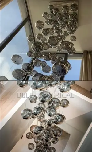 Modern Bubble Chandelier Square 60 by 60cm H2100
