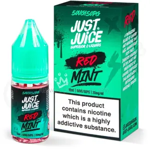 Just Juice Superior E-Liquids Red Mint 0mg/10ml 50vg/50pg