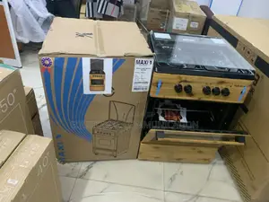 Maxi Wood Gas Cooker 6060 – 3 Gas Burners 1 Electric Plate