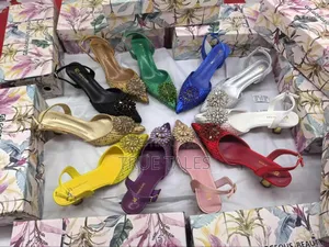 Female Rhinestone Embellish Slingback Heels.  #It. Sizes 37-46