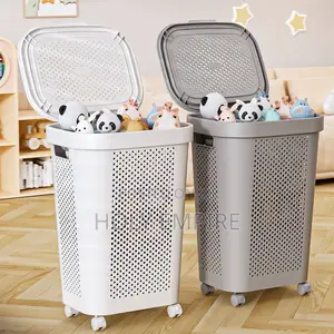 Laundry Basket With Wheels and Handle
