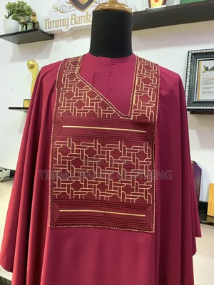Classic 3 Piece Wine Men's Agbada/Native Wear