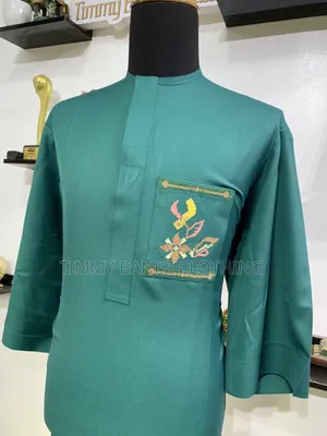 Classic Bottle Green Men's Kaftan.