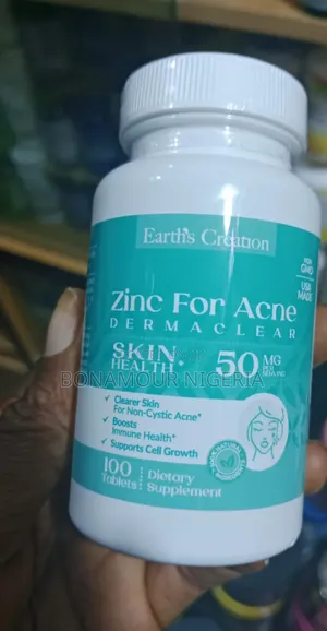 Earth's Creation Zinc for Acne 50mg X100 Tabs