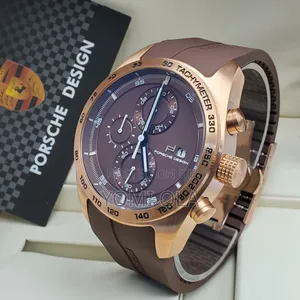 Porsche Design Chocolate Dial Chronograph Watch